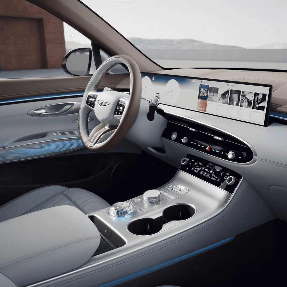 The front seats of the 2026 Genesis GV70