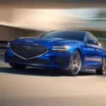 The 2026 Genesis G70 on the road
