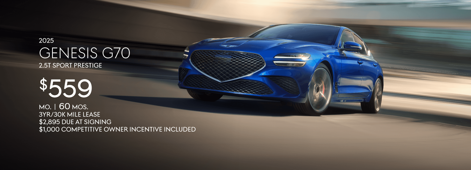 2025 Genesis G70 $559
