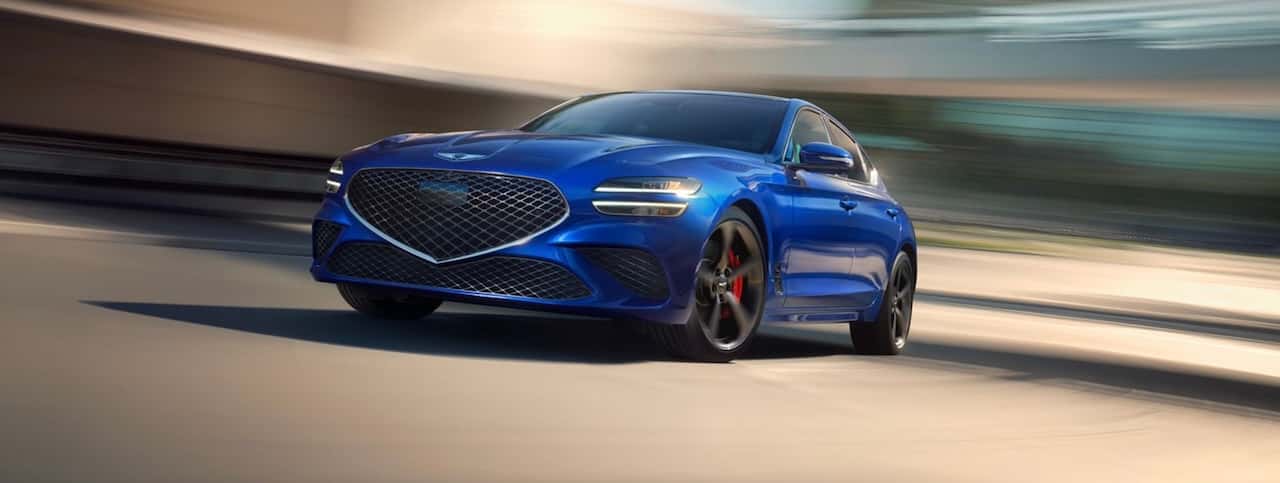 New 2026 Genesis G70 driving in Metairie, LA