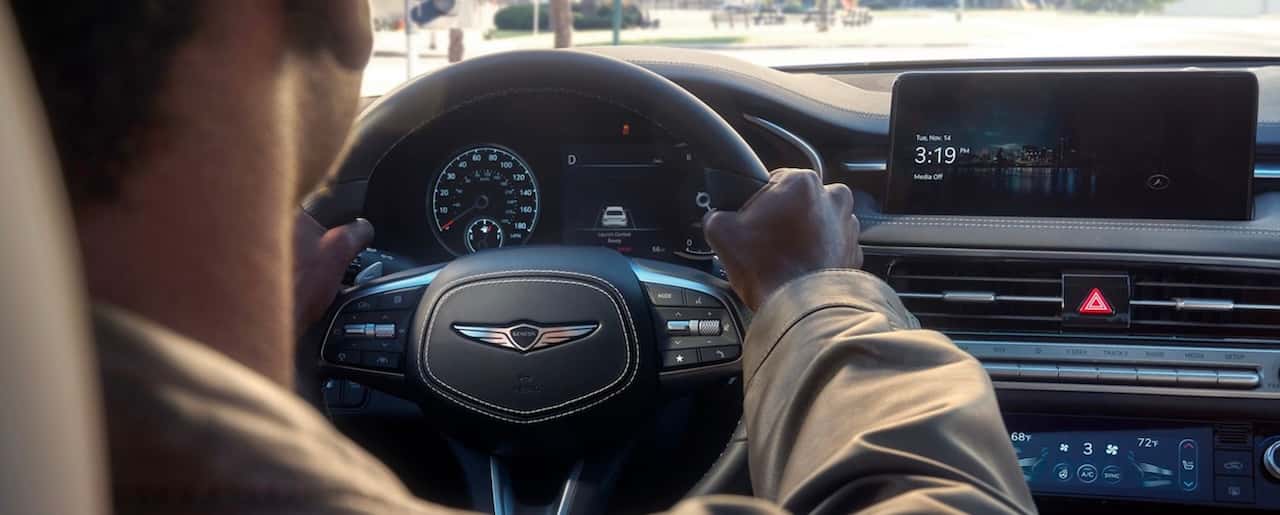 Genesis G70 driving near Slidell, LA