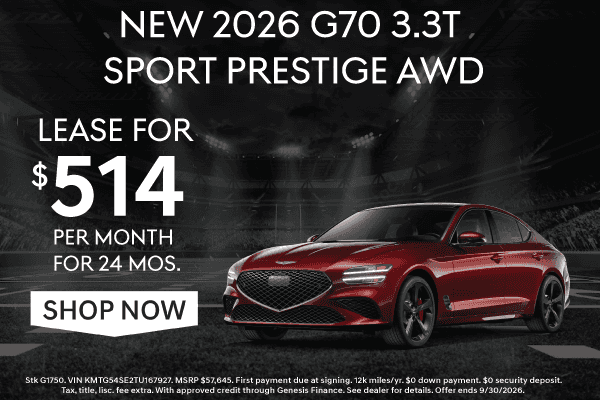 NEW 2026 GENESIS G70 3.3T SPORT PRESTIGE AWD