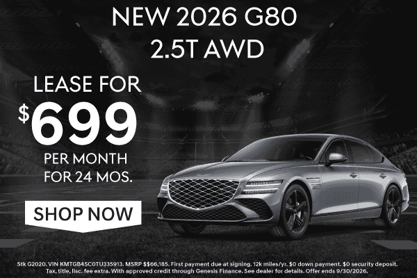 NEW 2026 GENESIS G80 2.5T AWD