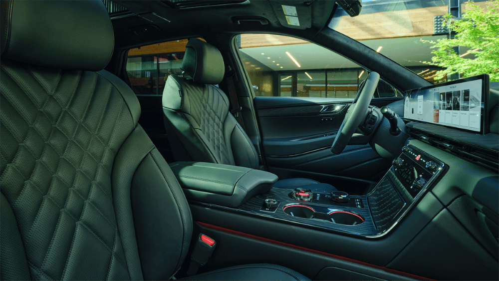 2026 Genesis GV80 interior cabin.