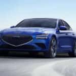 The 2026 Genesis G70 on the road