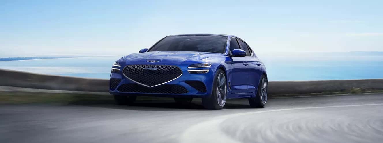 The 2026 Genesis G70 on the road