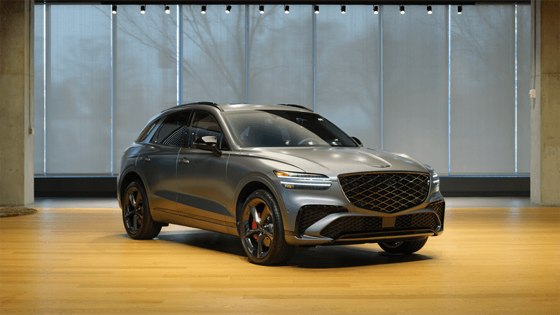 2027 Genesis GV70 luxury SUV front exterior view