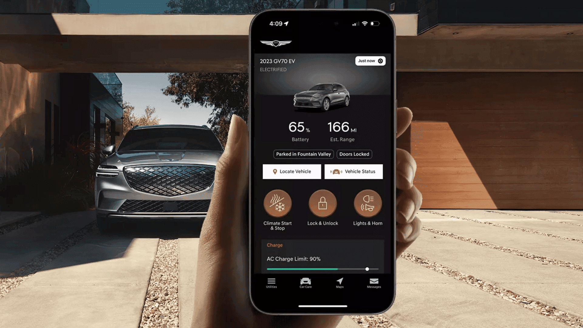 Genesis Connected Services with the Genesis Intelligent Assistant