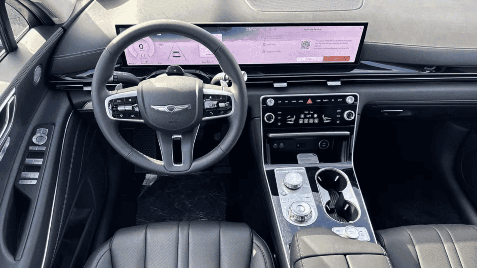 Interior view of the 2026 Genesis GV80 for sale in Riverdale, GA