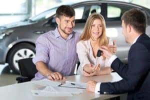 Customers buying a vehicle