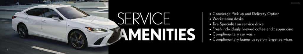 Lexus service amenities banner