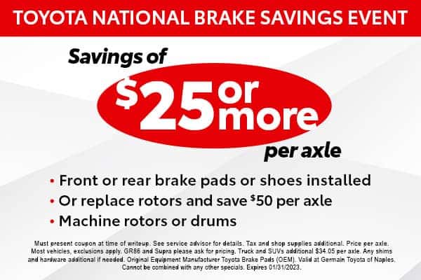 Service Specials | Germain Toyota of Naples