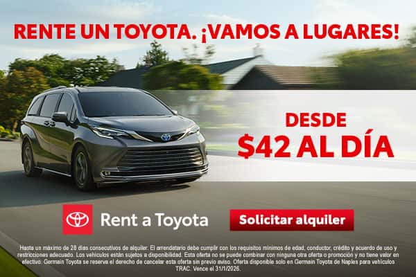 Rent a Toyota. Let's Go Places!