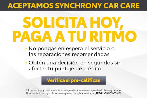 We Offer Synchrony Car Care