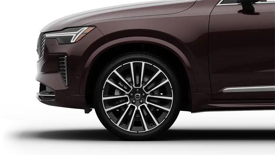 22-inch 7-Double Spoke Glossy Black Diamond Cut Wheels