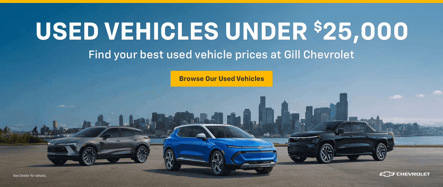 Used vehicles under $25,000