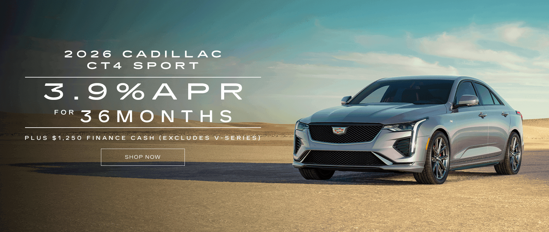 2026 CADILLAC CT4 SPORT 3.9% APR For 36 Months