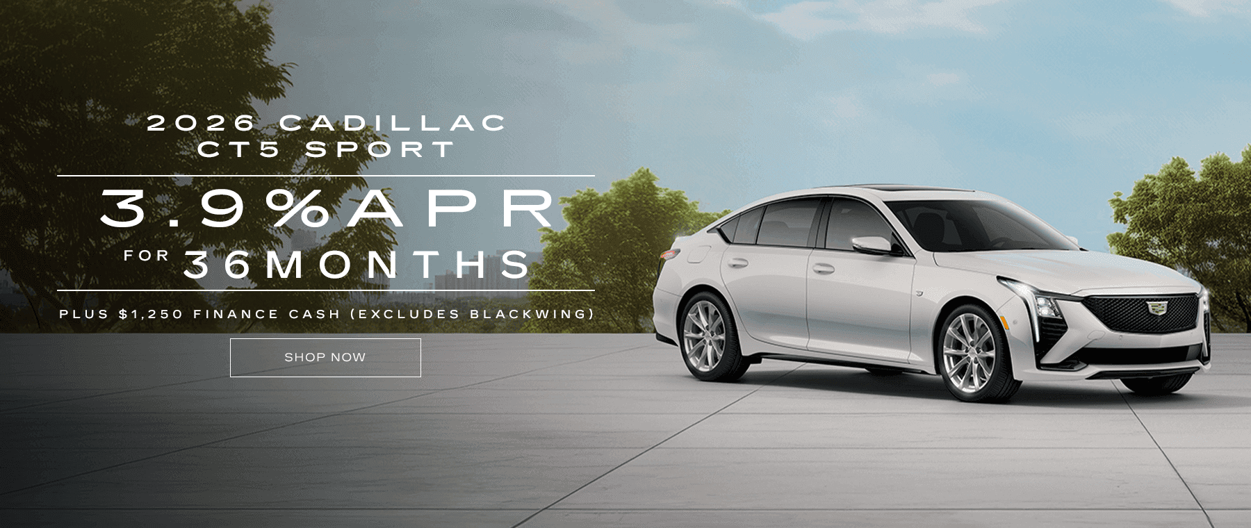2026 CADILLAC CT5 SPORT 3.9% APR For 36 Months