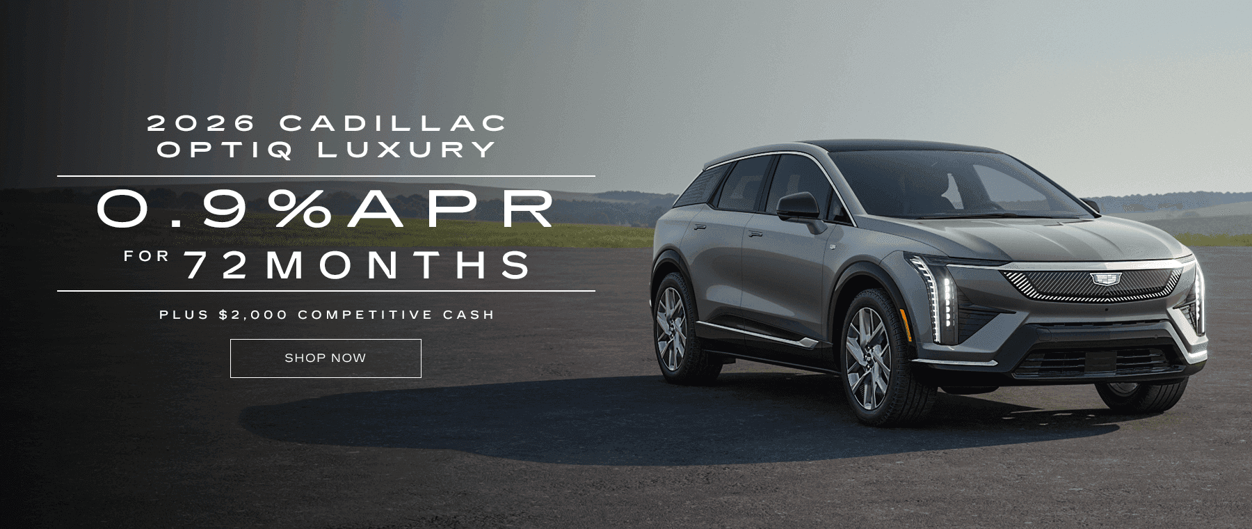 2026 CADILLAC OPTIQ LUXURY 0.9% APR For 72 Months
