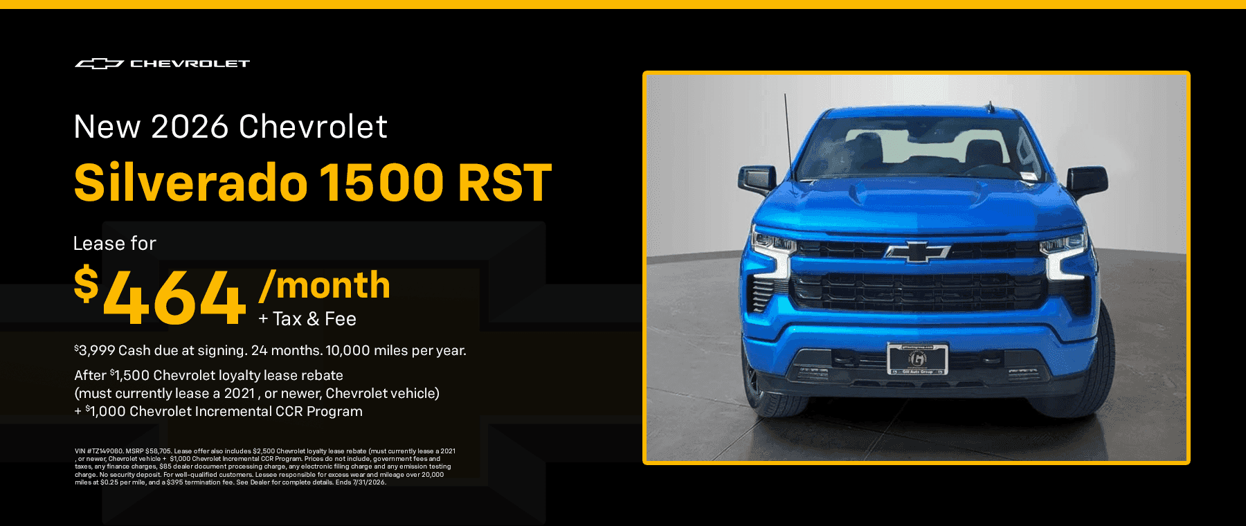 New 2026 Chevrolet Silverado 1500 RST
