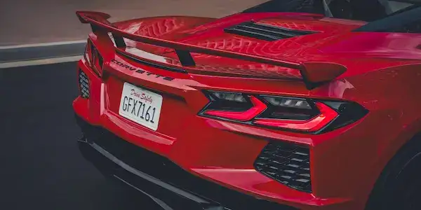 2027 Chevrolet Corvette red - back - for sale in Glenn Chevrolet