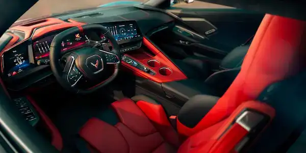 2027 Chevrolet Corvette red - inside - for sale in Glenn Chevrolet