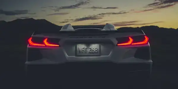 2027 Chevrolet Corvette white - back - for sale in Glenn Chevrolet