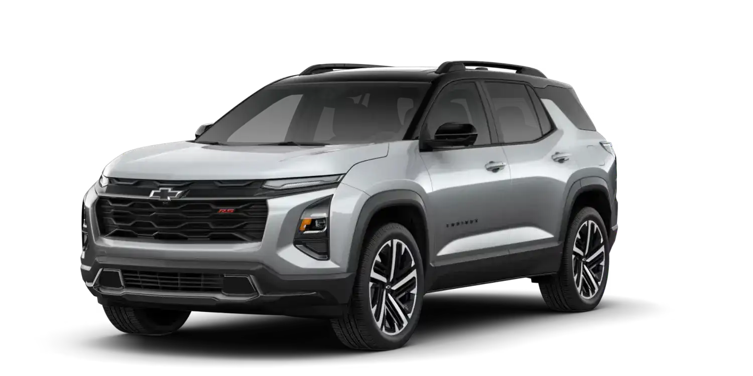 2027 Chevrolet Equinox in Sterling Gray Metallic - Mosaic Black Metallic roof