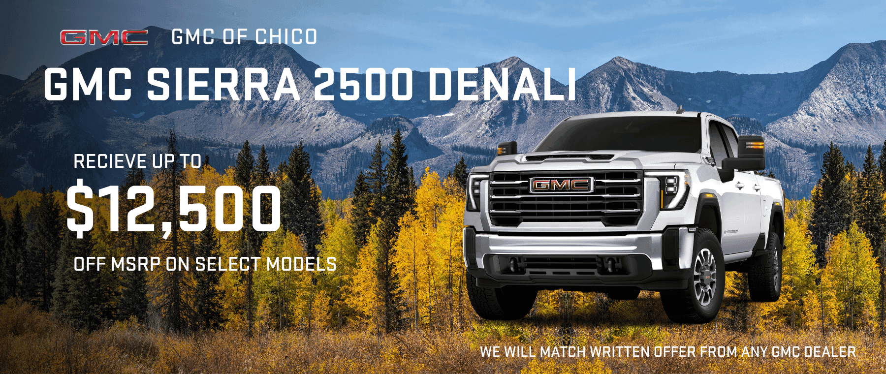 $12,500 off 2026 Sierra 2500 Denali