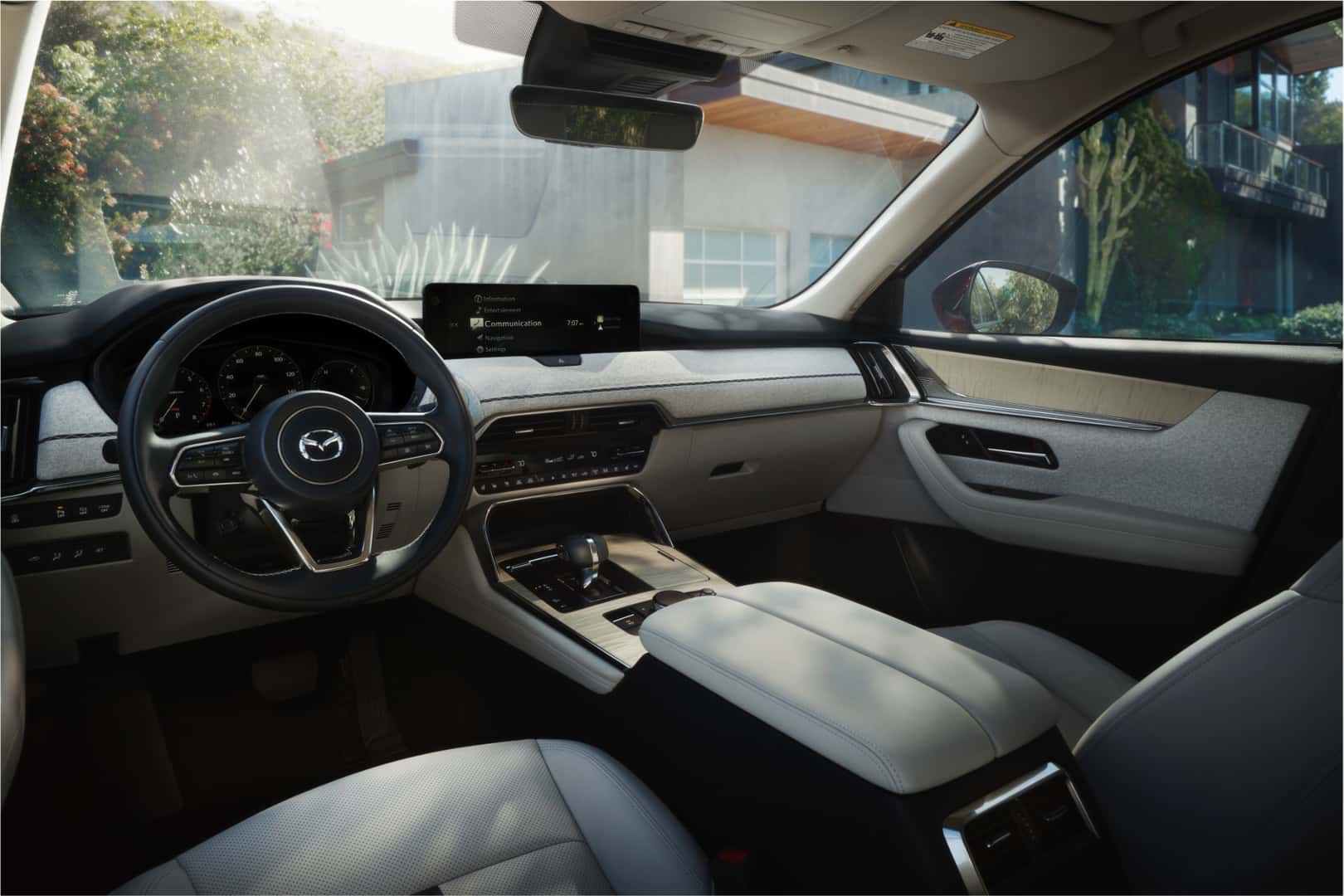 Mazda CX-90 interior with center display and MAZDA CONNECT