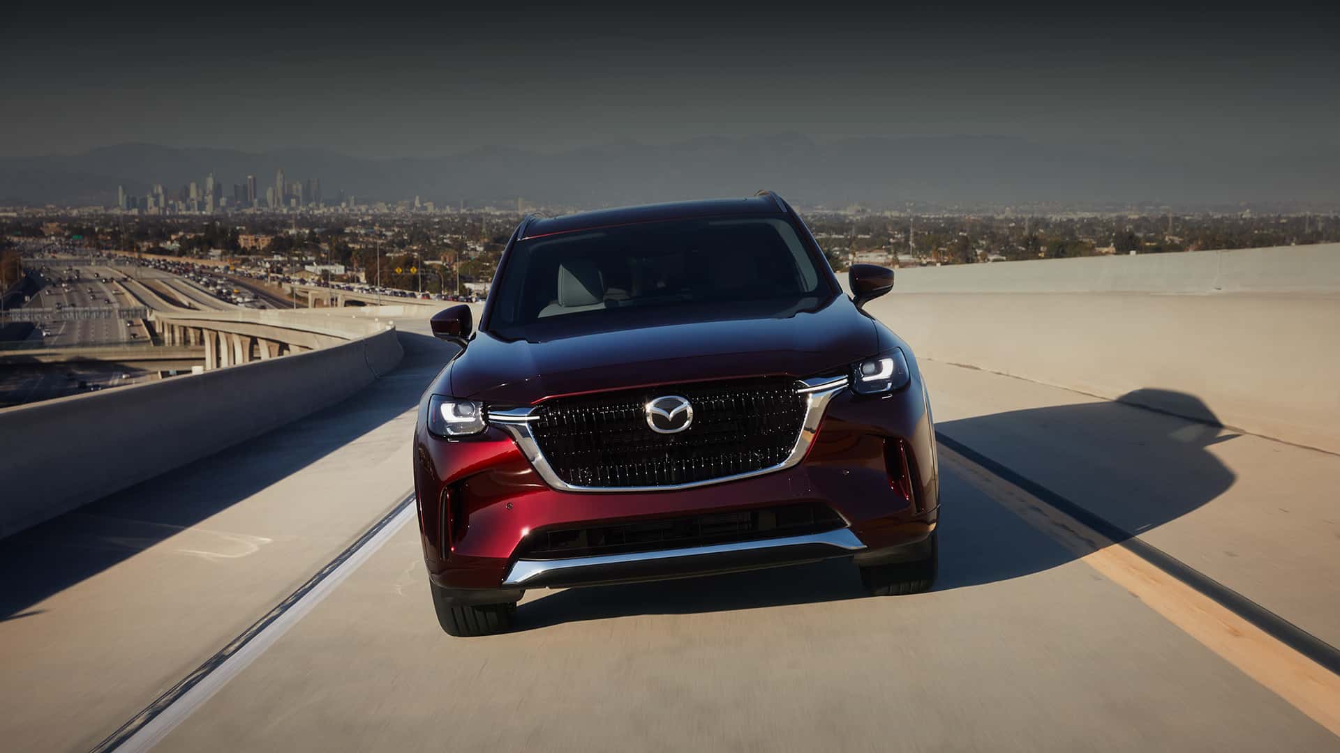 Mazda CX-90 driving near Twin Falls on the highway