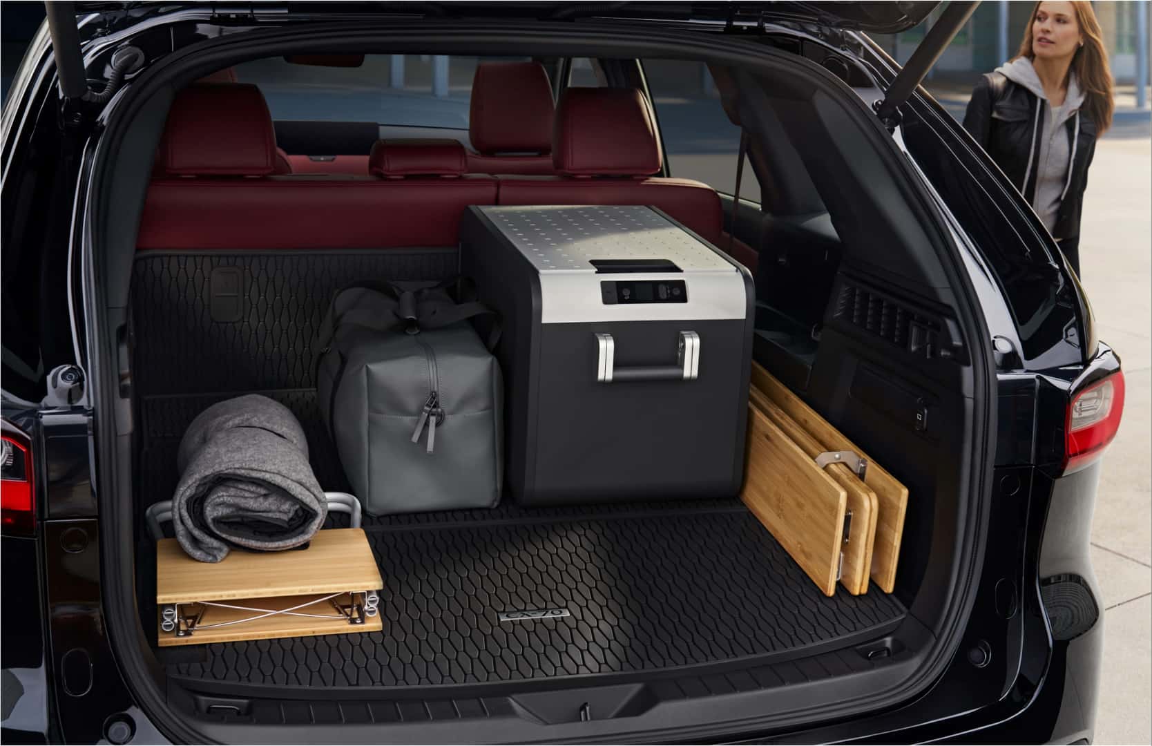 Mazda CX-70 cargo area ready for a day trip