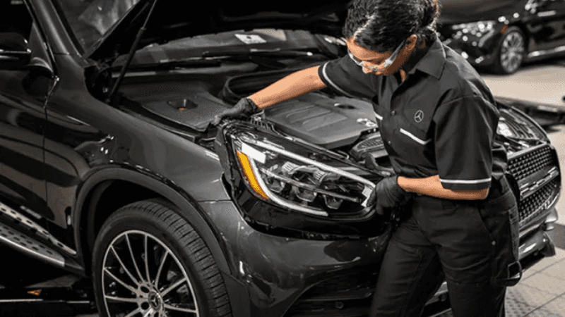 Mercedes-Benz inspection process