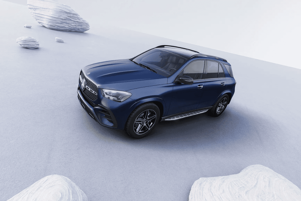 Exterior view of a Mercedes-Benz GLE SUV