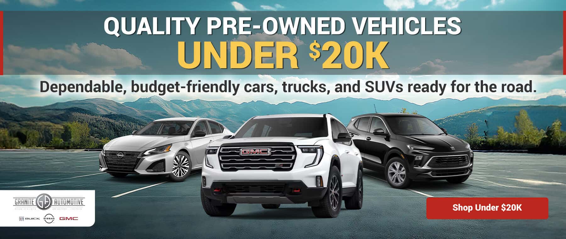 Pre-Owned Vehicles Under $20,000