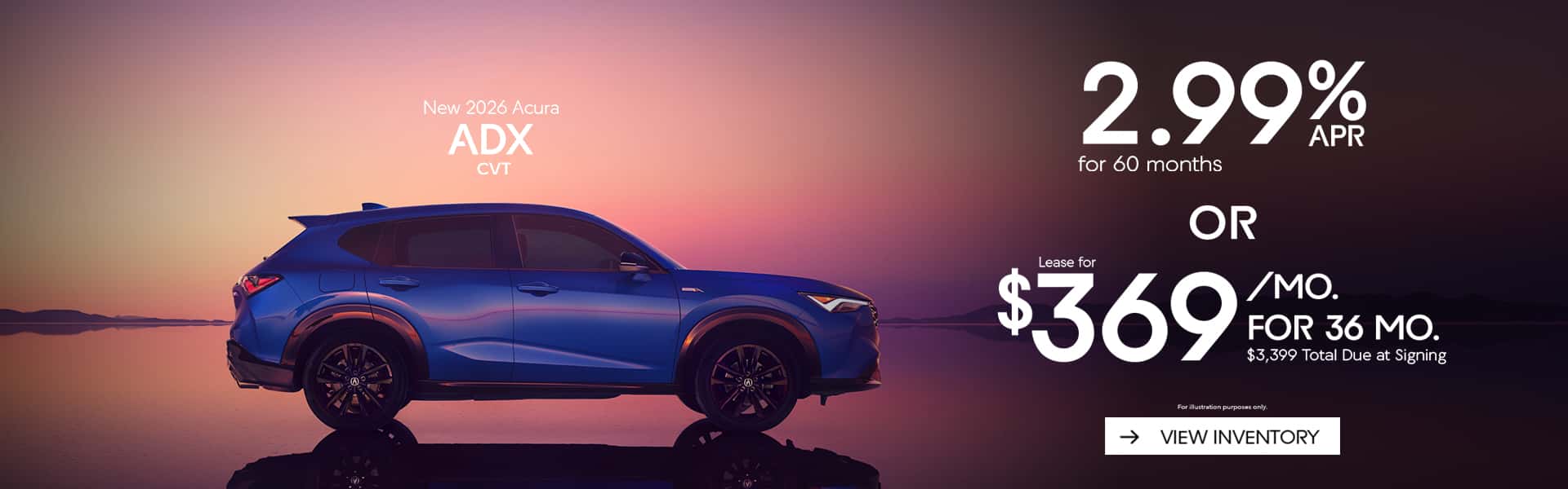 New 2026 Acura ADX CVT