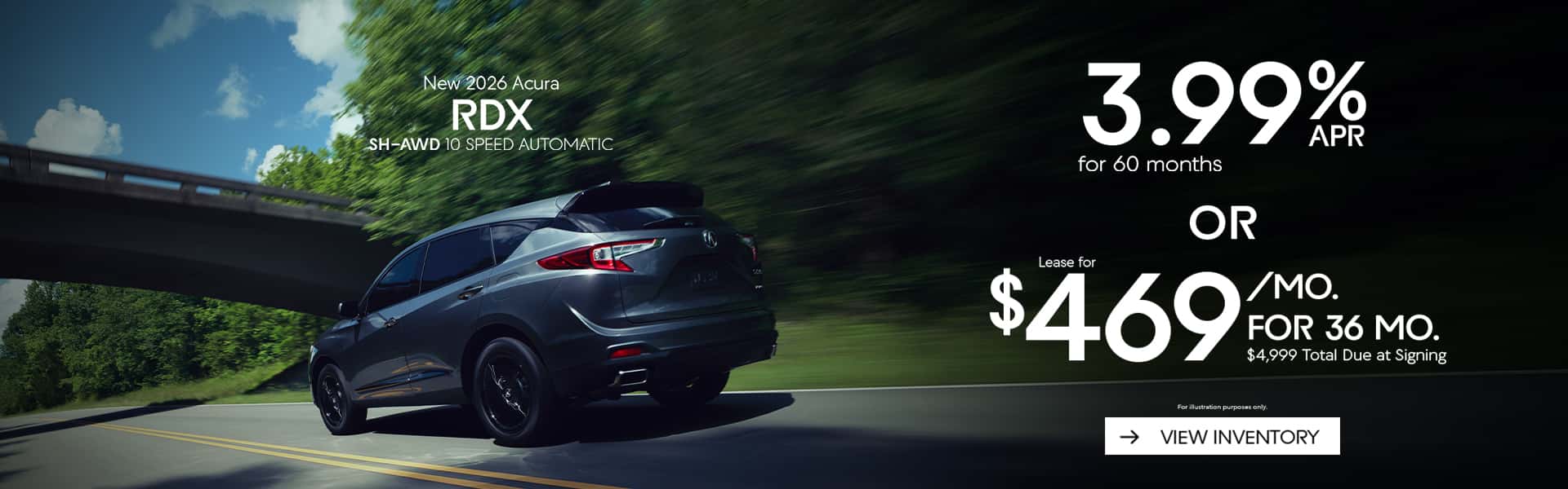 New 2026 Acura RDX SH-AWD 10 Speed Automatic