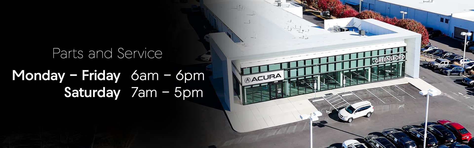 Greensboro Acura's New Service Hours