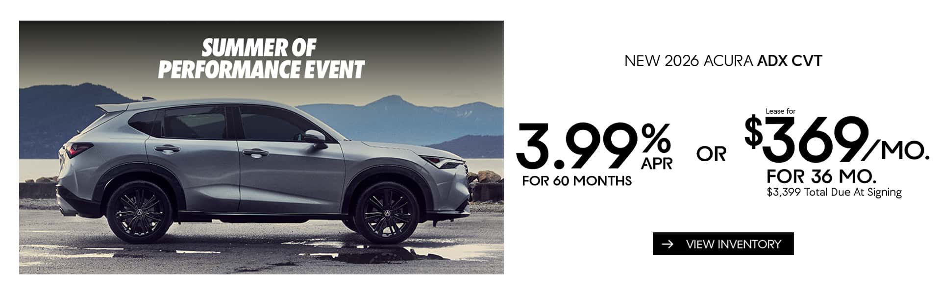 New 2026 Acura ADX CVT