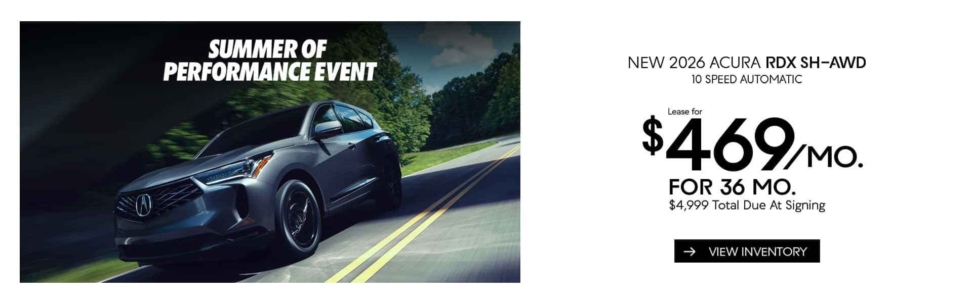 New 2026 Acura RDX SH-AWD 10 Speed Automatic