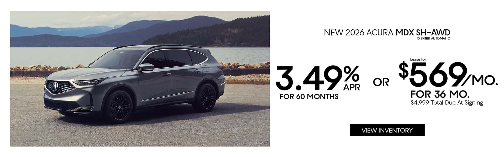 New 2026 Acura MDX SH-AWD 10 Speed Automatic