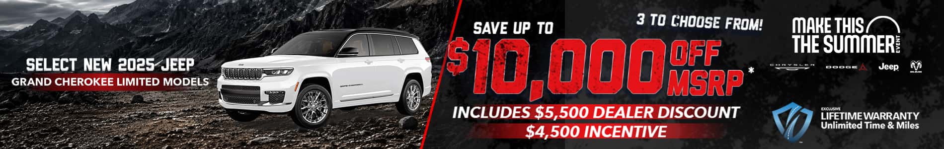 Select New 2025 Jeep Grand Cherokee Limited Models