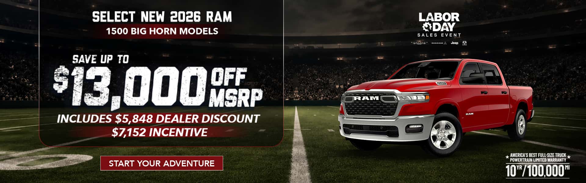 Select New 2026 Ram 1500 Big Horn Models