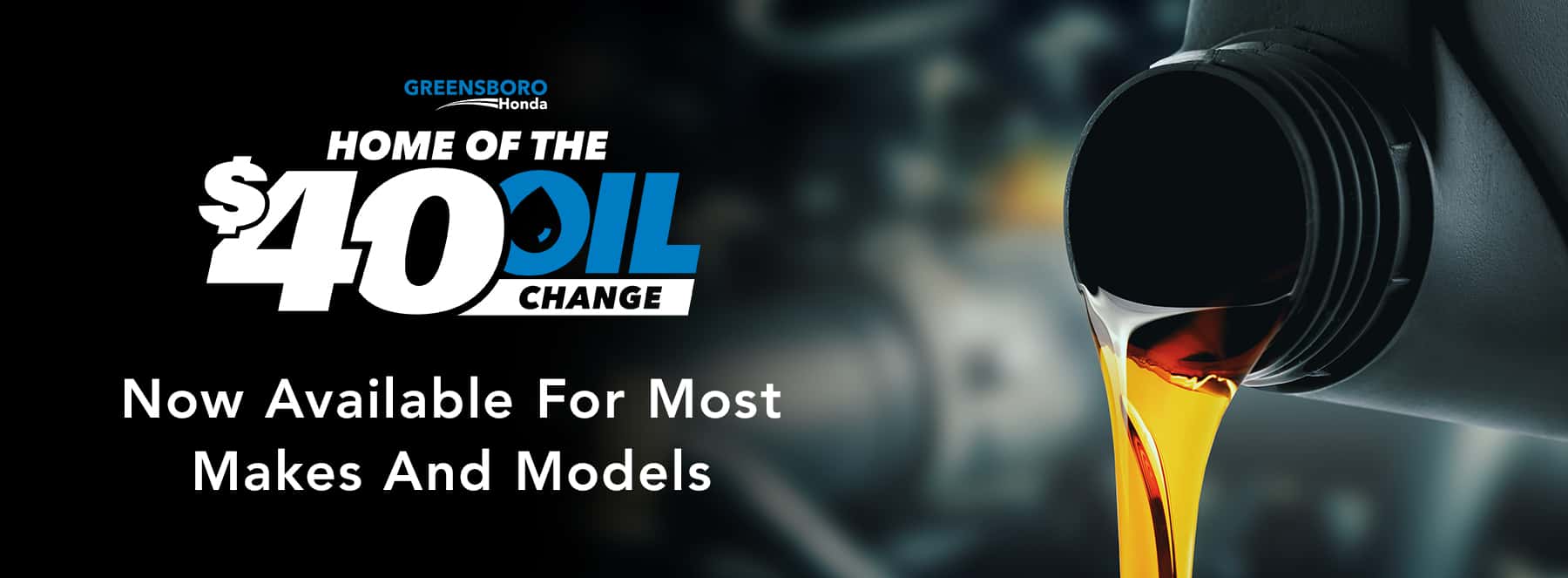 $40 Oil Change at Greensboro Honda