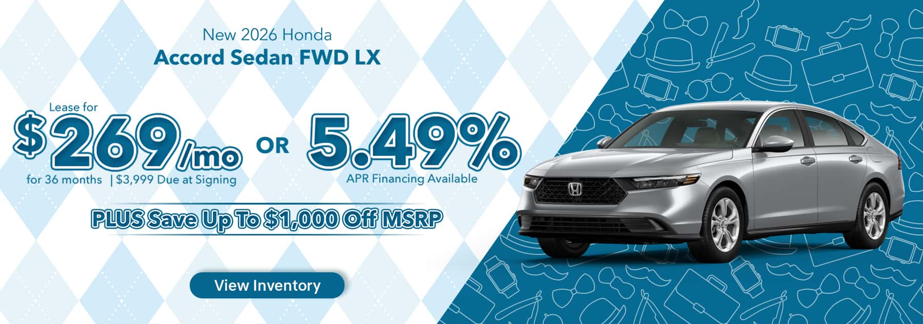 New 2026 Honda Accord Sedan FWD LX