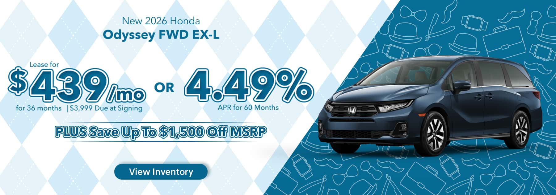 New 2026 Honda Odyssey FWD EX-L