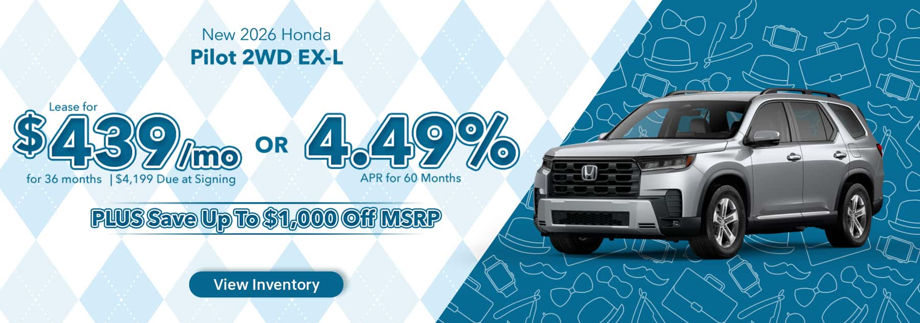 New 2026 Honda Pilot 2WD EX-L