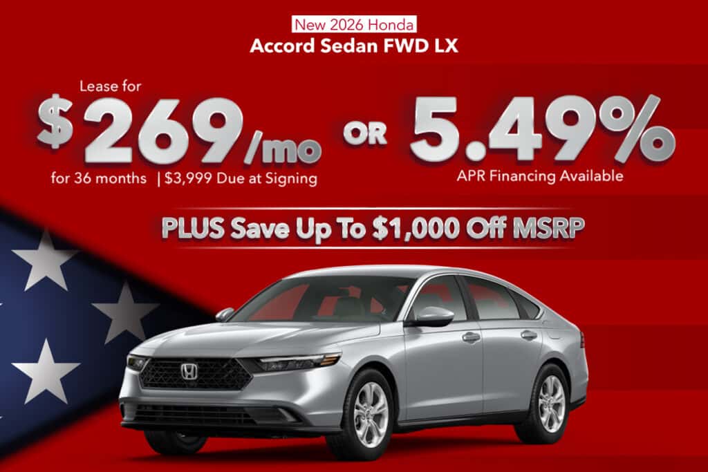New 2026 Honda Accord Sedan FWD LX