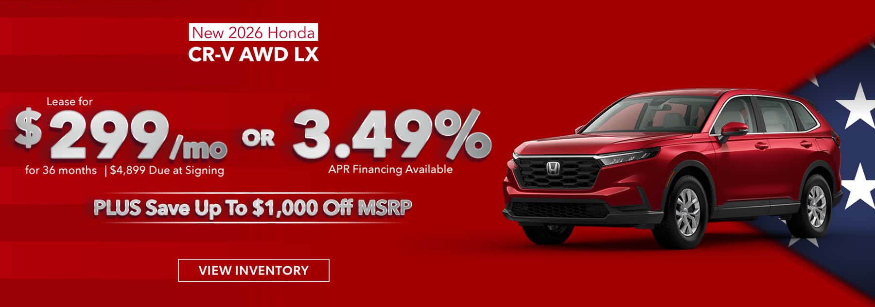 New 2026 Honda CR‑V AWD LX
