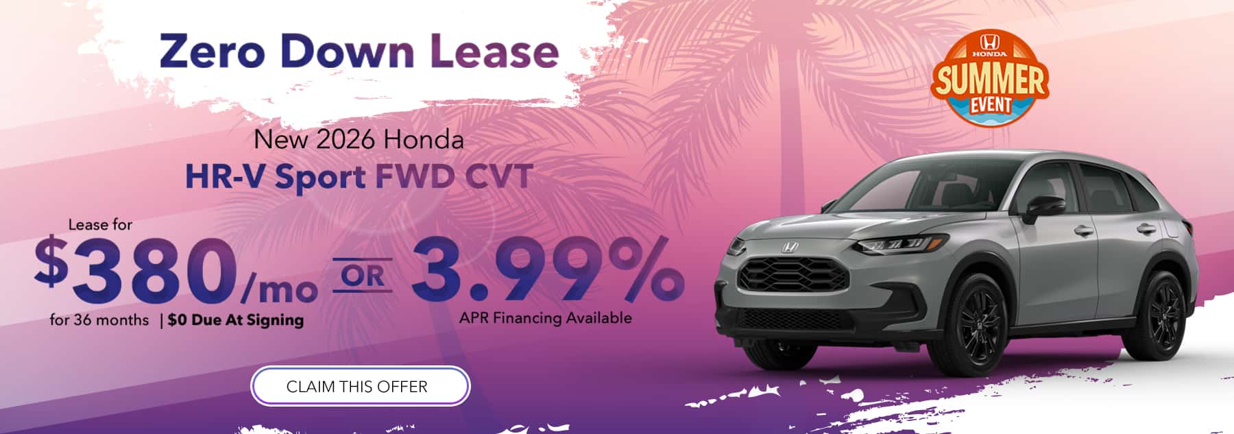 New 2026 Honda HR-V Sport FWD CVT